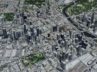 Melbourne City, Australia (2022) 3D Model