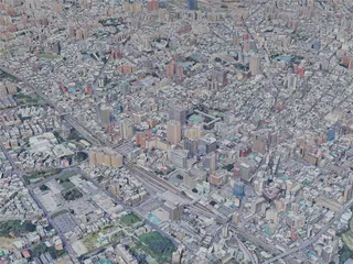 Taoyuan City, Taiwan (2023) 3D Model