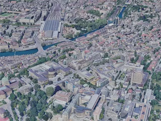 Zurich City, Switzerland (2023) 3D Model