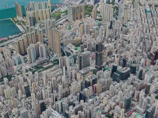 Hong Kong City, China (2023) 3D Model