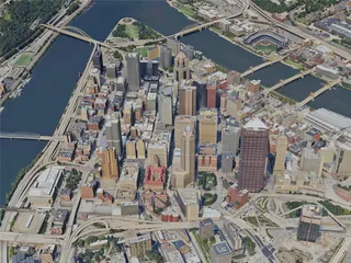 Pittsburgh City, USA (2023) 3D Model