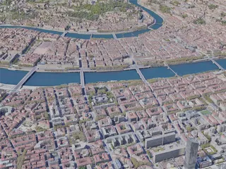 Lyon City, France (2023) 3D Model
