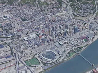 Cincinnati City, USA (2023) 3D Model