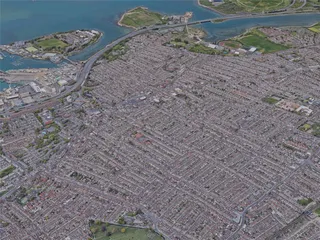 Portsmouth City, UK (2023) 3D Model