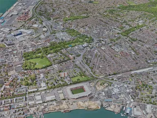 Southampton City, UK (2023) 3D Model