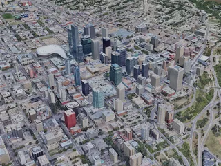 Edmonton City, Canada (2023) 3D Model