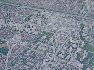 Mississauga City, Canada (2023) 3D Model