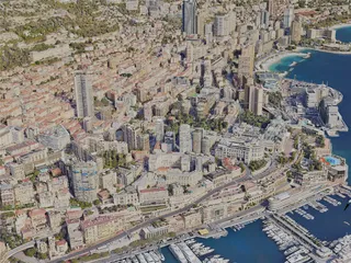 Monaco City, Monaco (2023) 3D Model