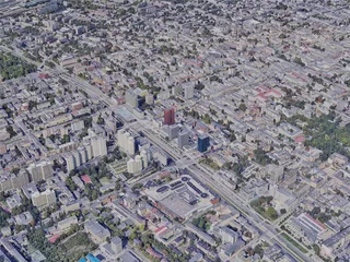 Lodz City, Poland (2023) 3D Model