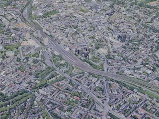 Essen City, Germany (2023) 3D Model