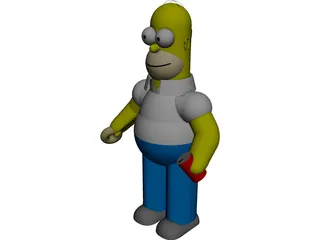 Simpsons Homer CAD 3D Model