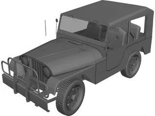 Jeep Willys CJ5 3D Model