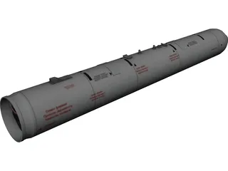 UB-13 122mm Rocket Pod 3D Model