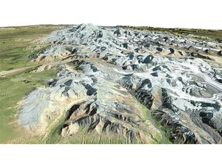 Mountains Alaska Range West 3D Model