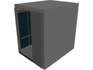 Elevator Cab 3D Model 3D Preview