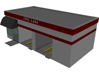 Jiffy Lube Car Repair 3D Model