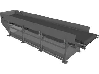 Conveyor Belt 5m CAD 3D Model