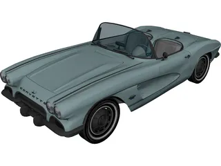 Chevrolet Corvette (1961) 3D Model