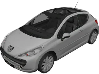 Peugeot 207 3D Model