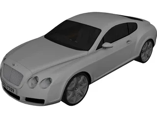 Bentley Continental GT Coupe 3D Model 3D Preview