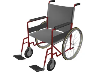 Wheelchair 3D Model