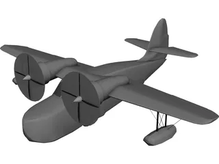 Grumman G-21 Goose 3D Model