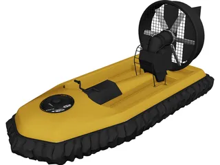 Hovercraft 3D Model 3D Preview