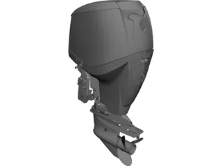 Outboat Engine CAD 3D Model