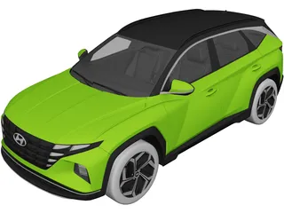Hyundai Tucson Hybrid (2021) 3D Model
