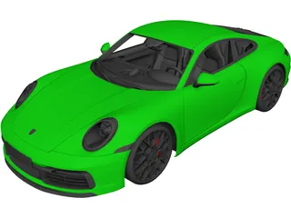 Porsche 911 Carrera S (2019) 3D Model