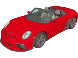 Porsche 911 Speedster (2019) 3D Model