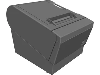 Printer Fax CAD 3D Model
