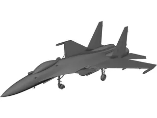 Sukhoi Su-35 Flanker-E 3D Model