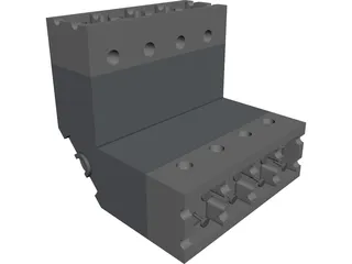 V8 Engine CAD 3D Model
