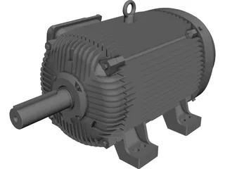 Motor 150hp CAD 3D Model