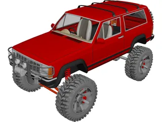 Jeep Cherokee Sport [Lifted] 3D Model 3D Preview