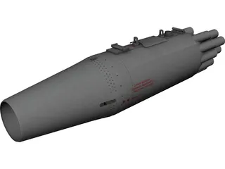 UB-16-M57-KV Rocket Pod 3D Model