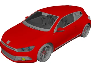 Volkswagen Scirocco (2009) 3D Model