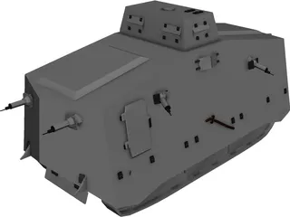 A7V Tank 3D Model