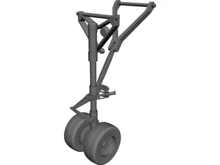 Landing Gear Nose CAD 3D Model