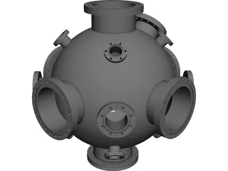 Vacuum Chamber CAD 3D Model