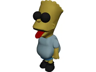 Simpsons Bart 3D Model