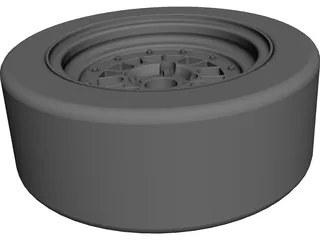 BBS 13 Inch Rim 3D Model