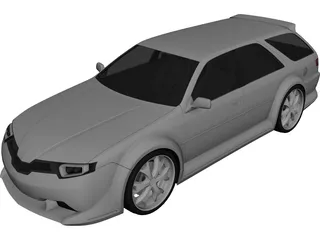 Concept Car QS 3D Model 3D Preview