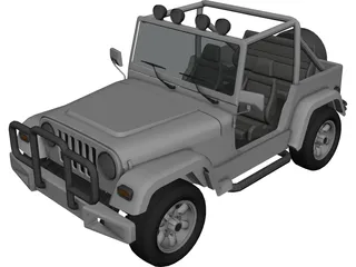 Jeep Cabrio 4x4 (2004) 3D Model