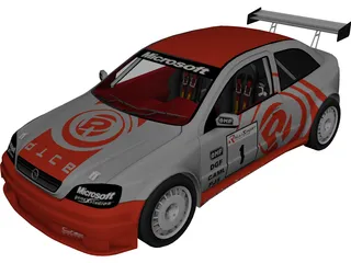 Opel Astra Rally Car 3D Model 3D Preview