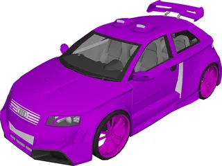 Audi A3 [Tuned] 3D Model