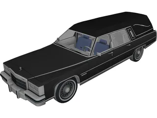 Cadillac Hearse 3D Model