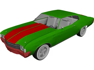 Chevrolet Chevelle (1980) 3D Model