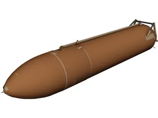 Space Shuttle External Tank 3D Model